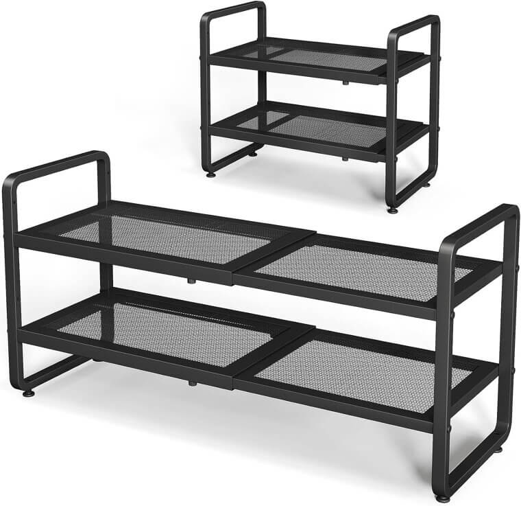 SNTD Shoe Rack - Expandable Organizer for Closet & Entryway 