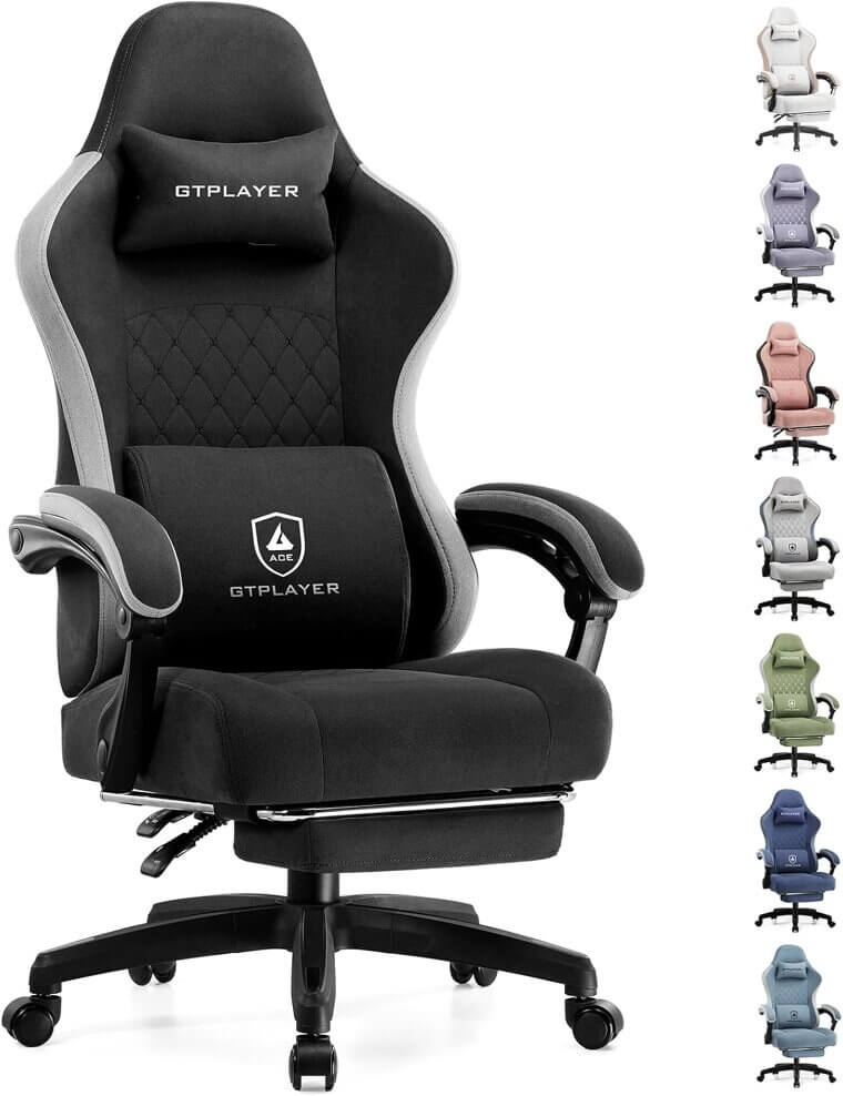 GTPLAYER Gaming Chair - Ultimate Comfort with Footrest 