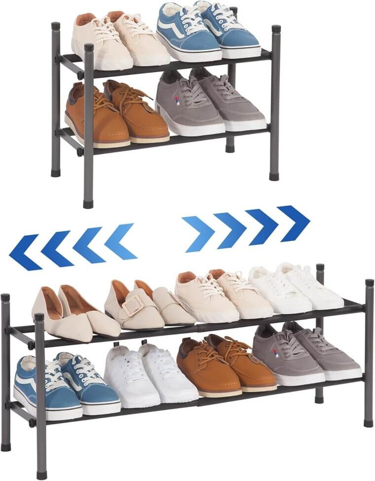 Expandable Shoe Rack - Organize Your Space Effortlessly 