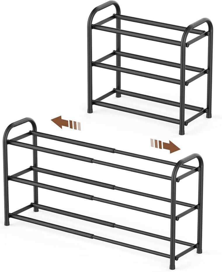 Gonfoam Shoe Rack - Expandable & Sturdy Organizer for All Your Footwear - Now 12% Off!