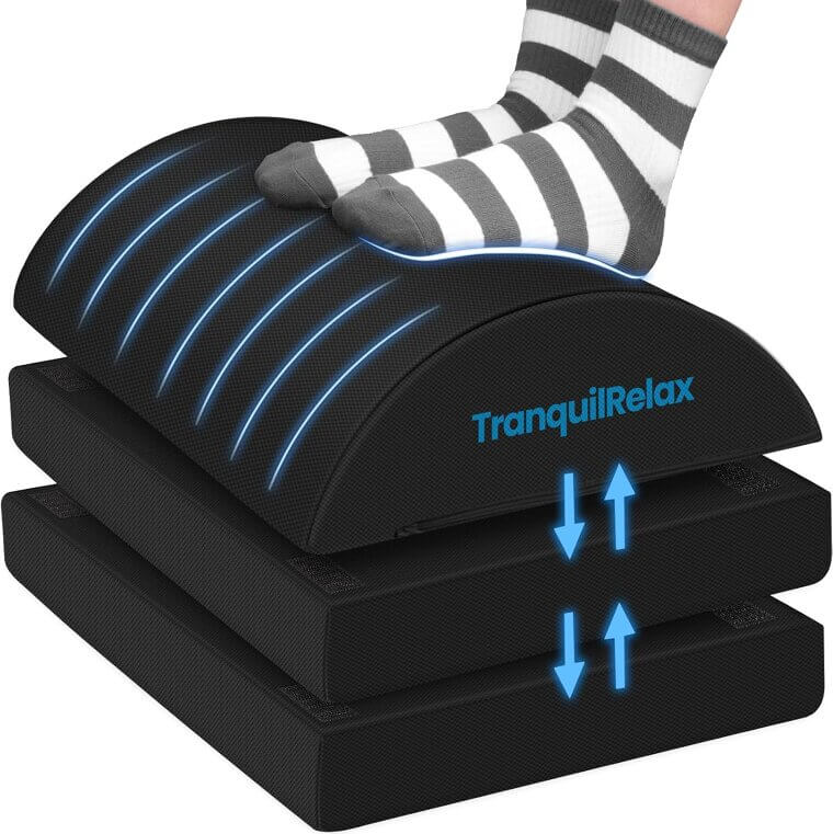 Adjustable Foot Rest for Desk & Gaming - Comfort Anywhere! - 27% Off!
