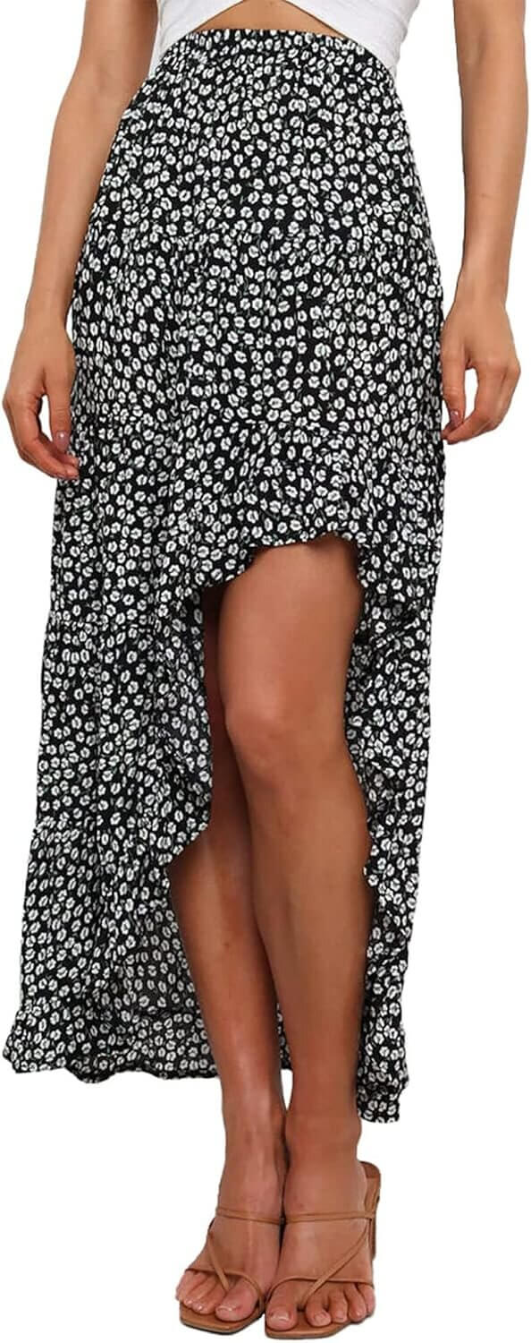 BTFBM Boho Maxi Skirt - Perfect for Beach Days and Summer Nights - Now 18% Off!