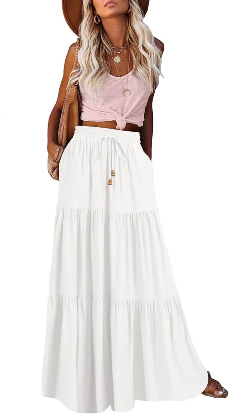 Boho Maxi Skirt - Flowy, Chic & Perfect for Summer! 
