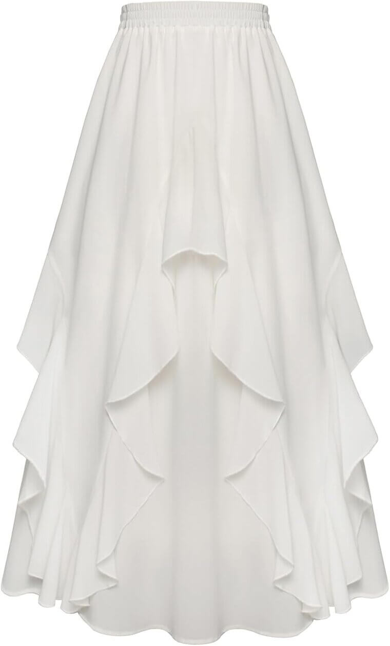 Scarlet Darkness Maxi Skirt - Embrace Renaissance Elegance - 40% Off!