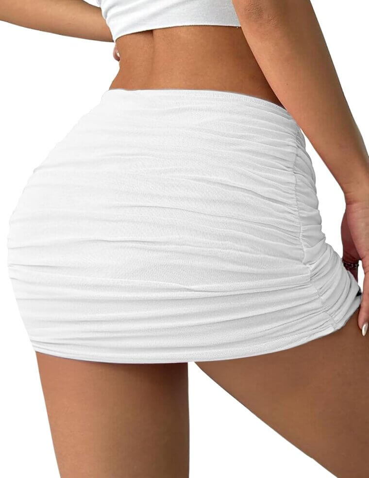 Avidlove Ruched Mini Skirt - Perfect for Any Occasion - Now 26% Off!