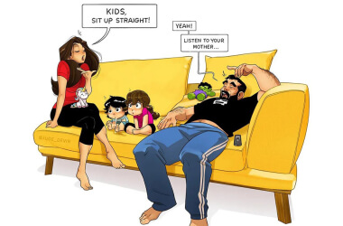 35+ Настоящих Комиксов, Показывающих Трудности Родителей После Рождения Еще Одного Ребенка