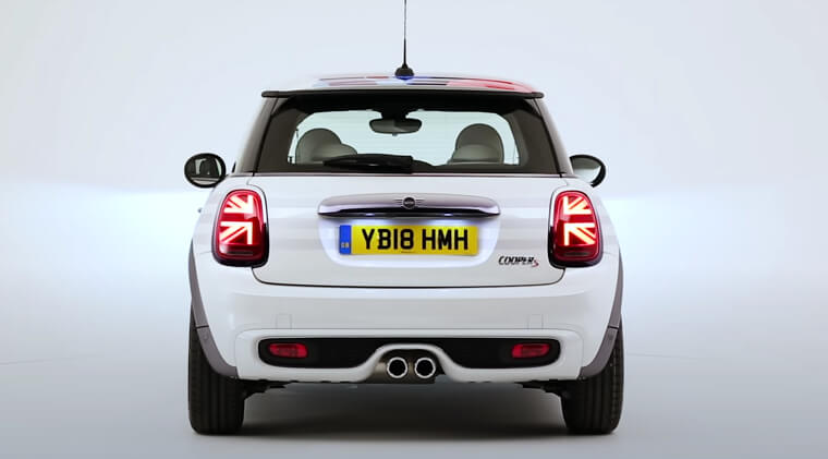 Mini Cooper’s Union Jacks