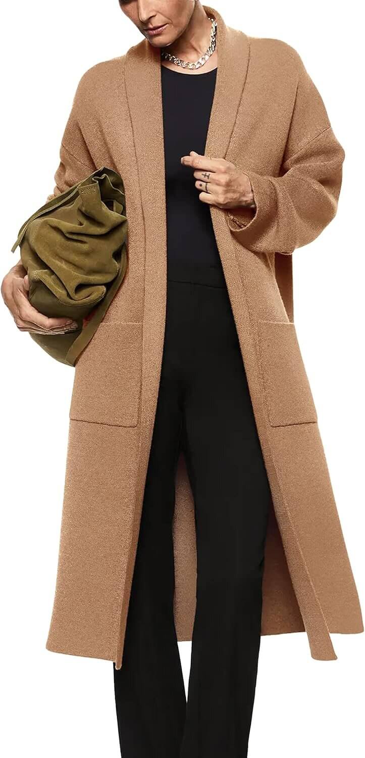 Women's Maxi Cardigan - Cozy, Stylish & Versatile - 43% Off!