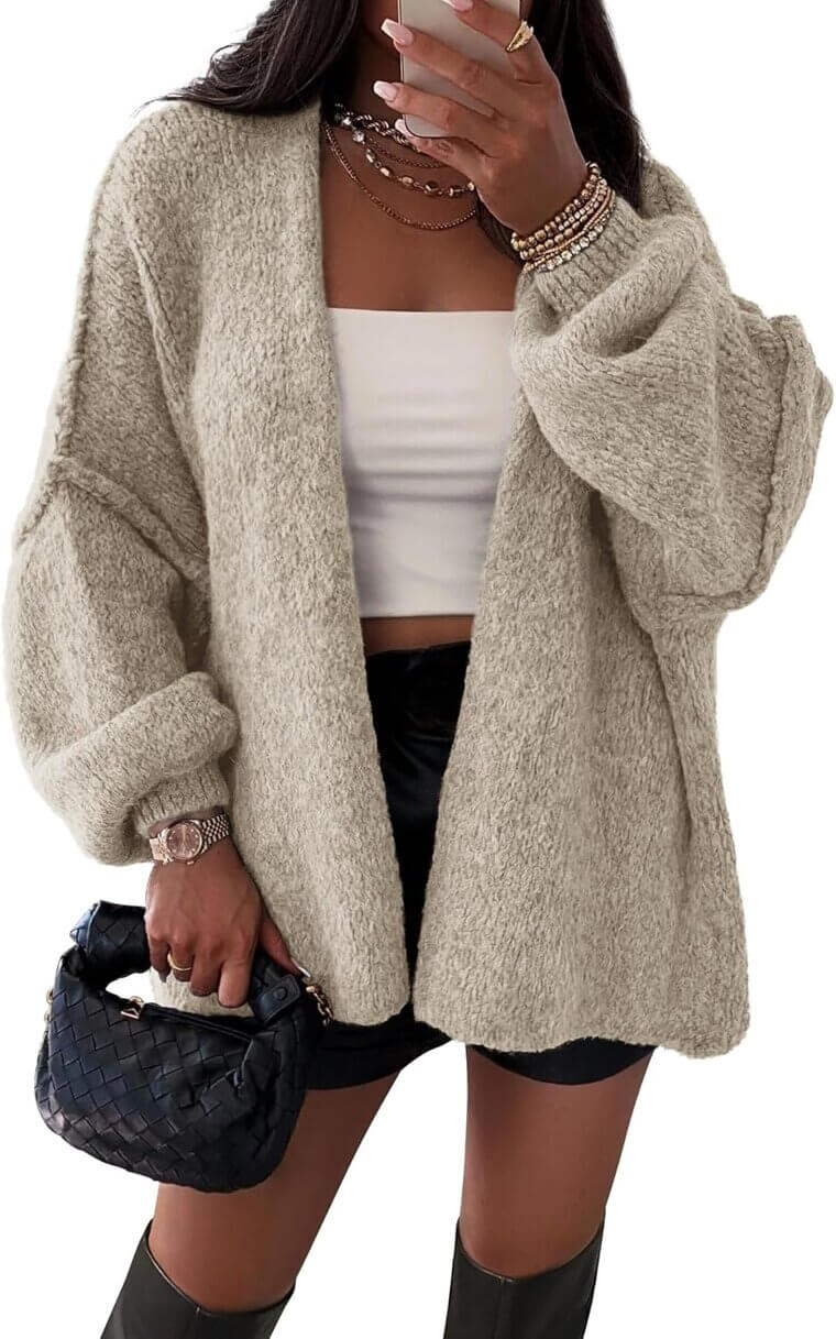 ATHMILE Oversized Cardigan - Cozy Fall Fashion Essential - Now 41% Off!