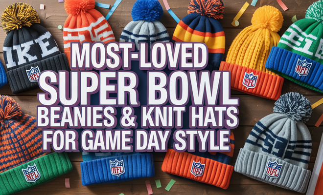 Most-Loved Super Bowl Beanies & Knit Hats for Game Day Style