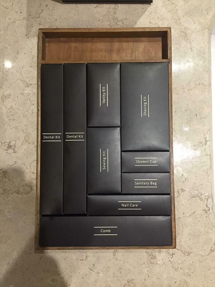 The Way These Packages Fit the Drawer