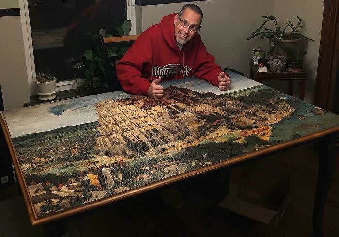 This Jigsaw Puzzle That Seamlessly Fits the Table