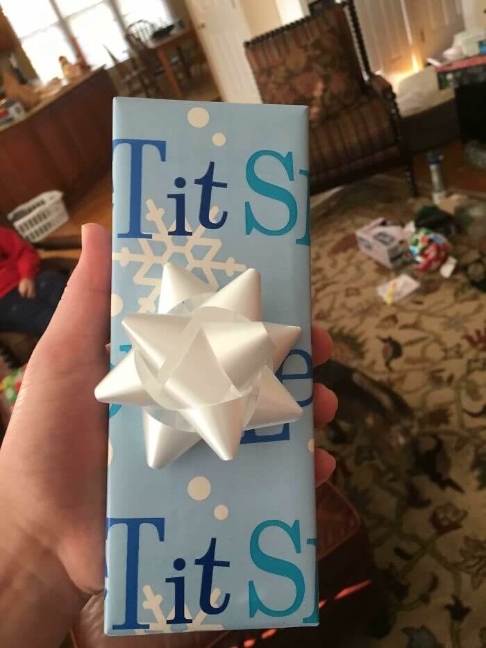 The Way This Wrapping Paper Has Been Folded