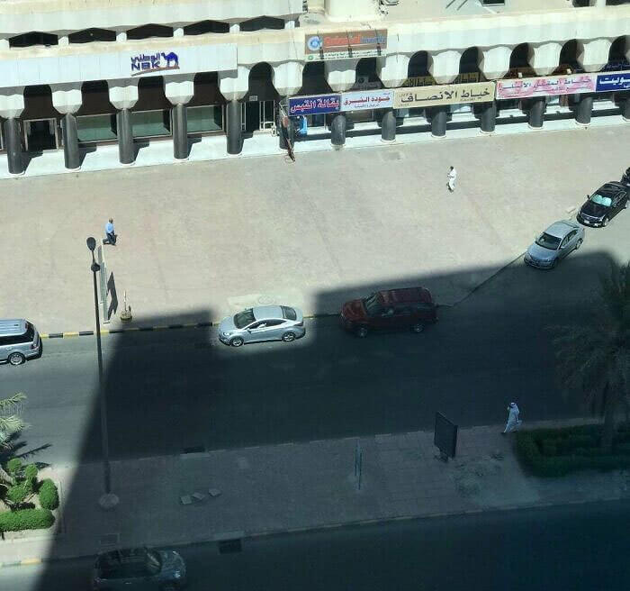 The Way This Shadow Perfectly Misses This Car