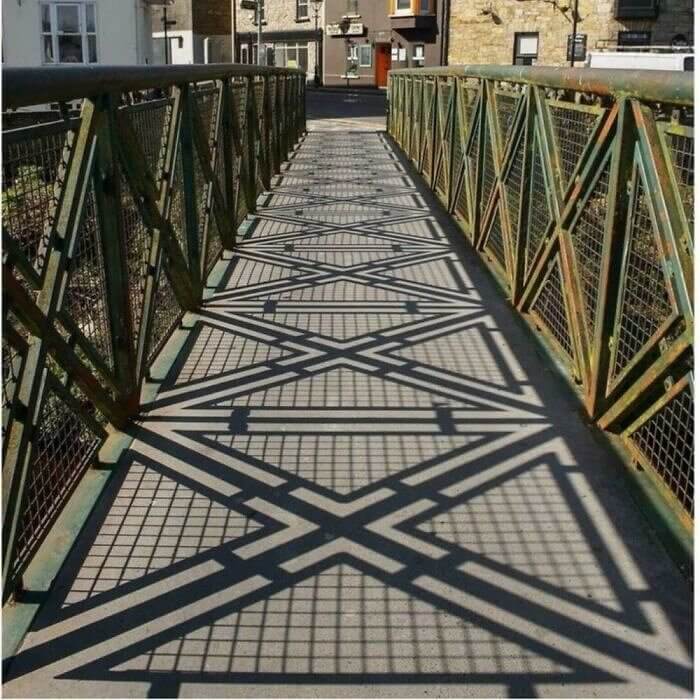 This Shadow That Perfectly Fits the Walkway