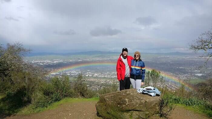 When Your Jacket Matches the Rainbow