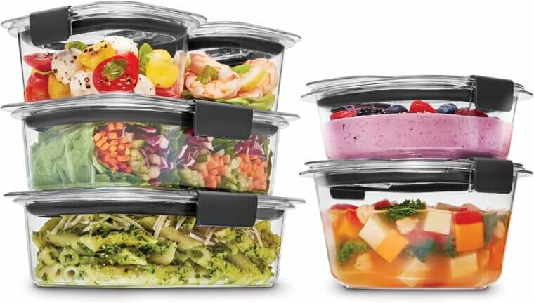 31% Off! Rubbermaid Brilliance Containers - Leak Proof & Stain Resistant