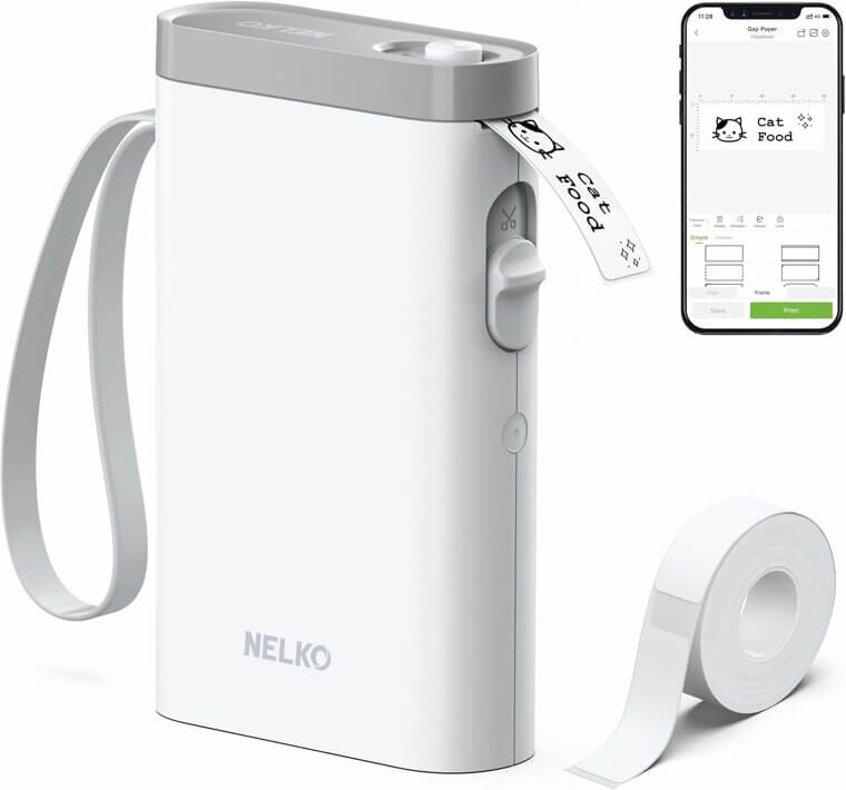 Organize Effortlessly with Nelko Bluetooth Label Maker! Enjoy 53% Off!