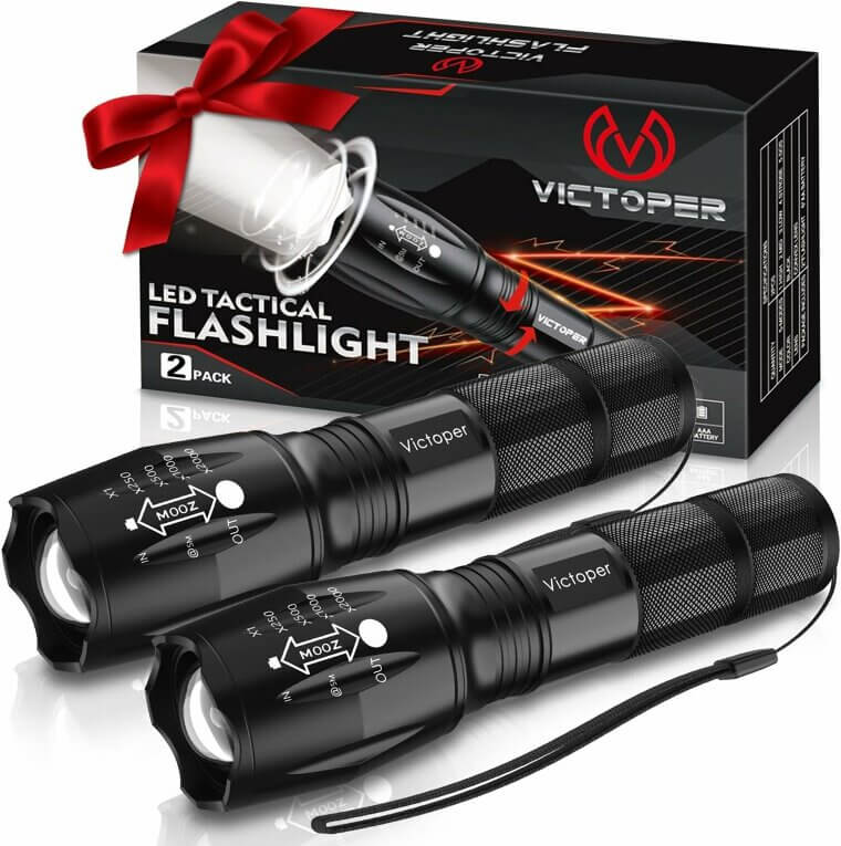 Victoper LED Flashlight - Bright, Durable, and Versatile for Outdoor Adventures - Enjoy 50% Off!