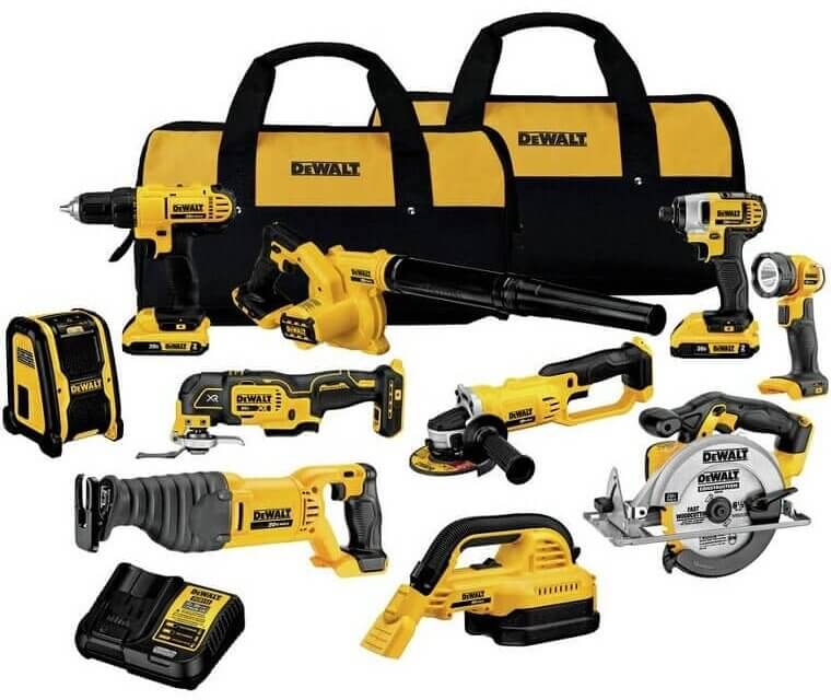 DEWALT 20V MAX Combo Kit - Essential 10-Tool Set for Every Task