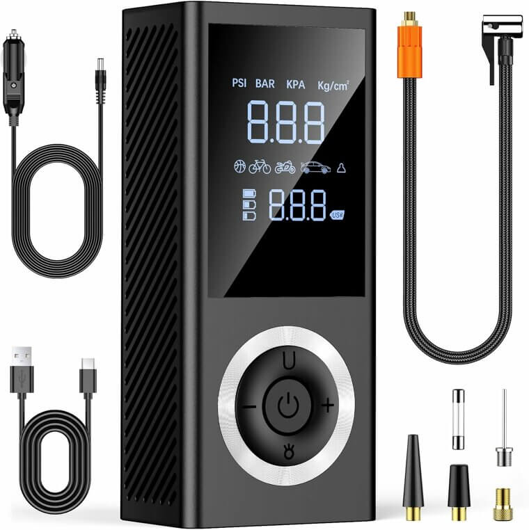 50% Off! Cordless Tire Inflator - Fast, Powerful & Portable Air Pump