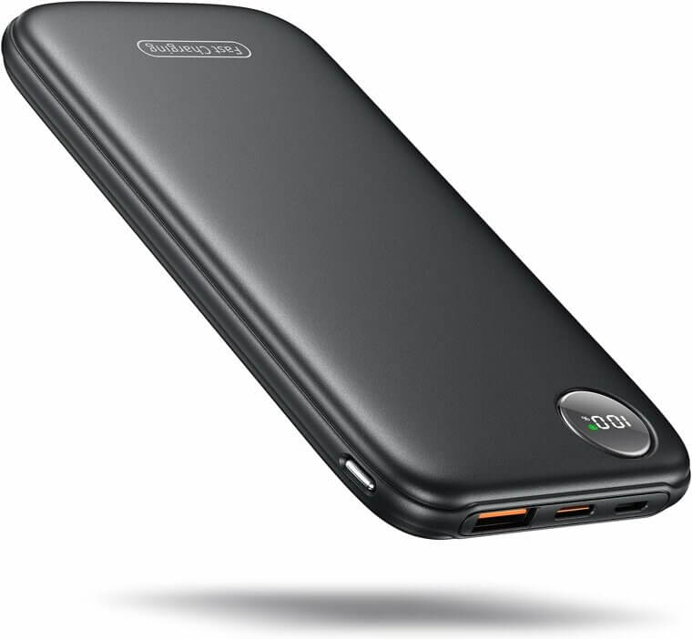 Ultra Slim Power Bank - Fast Charging, Travel-Ready, Dual Port 
