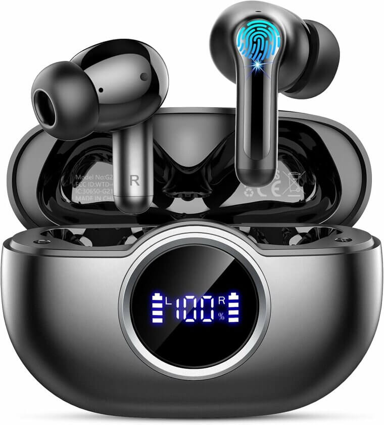 Rinsmola Wireless Earbuds - Hi-Fi Sound, Long Battery, Waterproof Fun