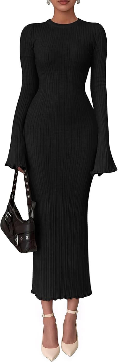 PRETTYGARDEN Sweater Dress - Perfect for Fall Elegance! - 20% Off!