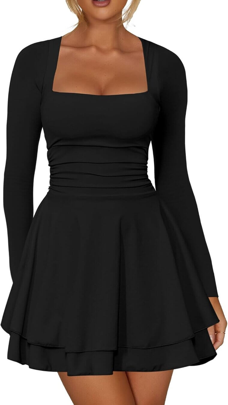 Kaximil Ruffle Mini Dress - Perfect for Parties and More! - Enjoy 16% Off!