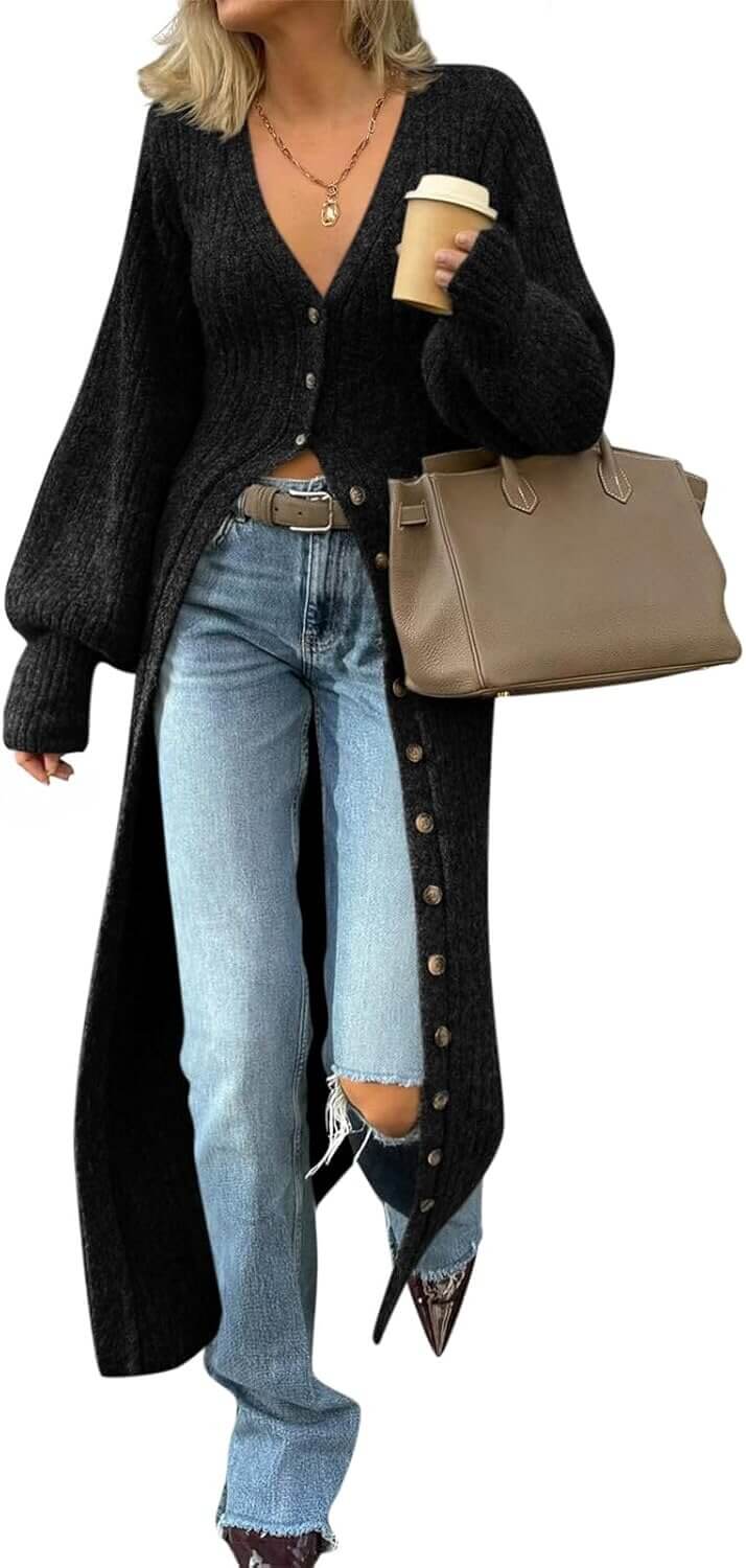 Chunky Knit Cardigan - Cozy & Stylish Fall Essential - Now 37% Off!