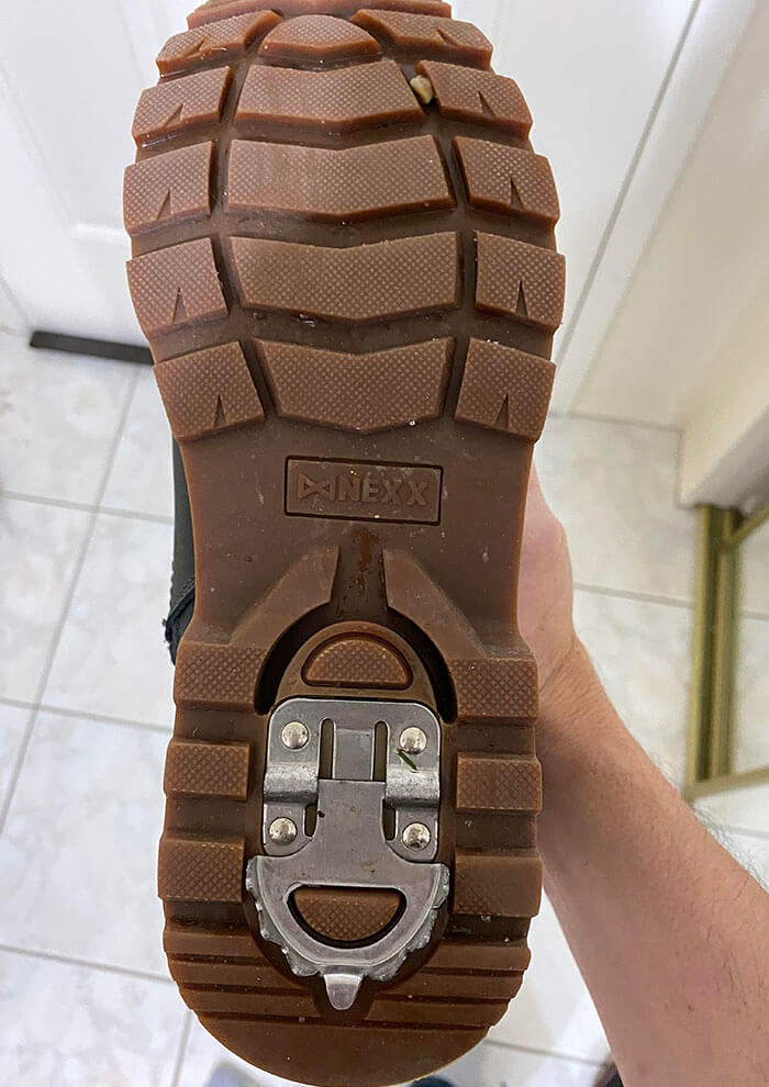 Zapatillas con cala de hielo