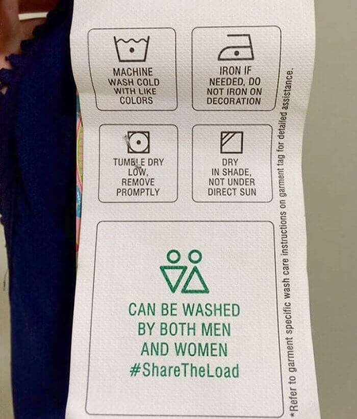 A Label That Spells Out Who Can Wash