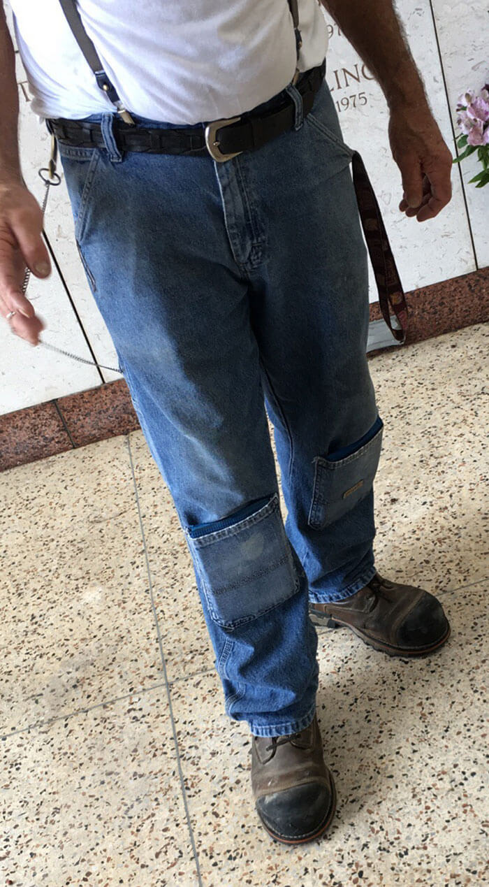 Vaqueros con rodilleras