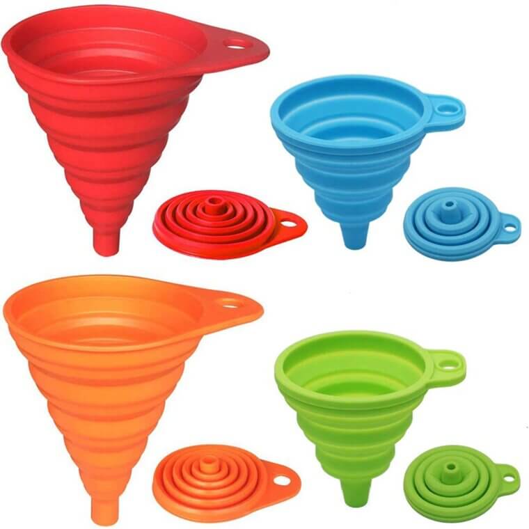 KongNai Collapsible Funnels - Space-Saving Kitchen Essential 