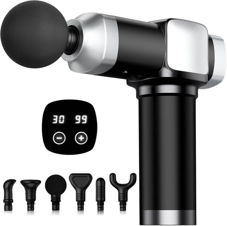 Deep Tissue Massager - Ultimate Muscle Relief with 30 Speeds & 6 Attachments - Don’t Miss the 25% Discount!