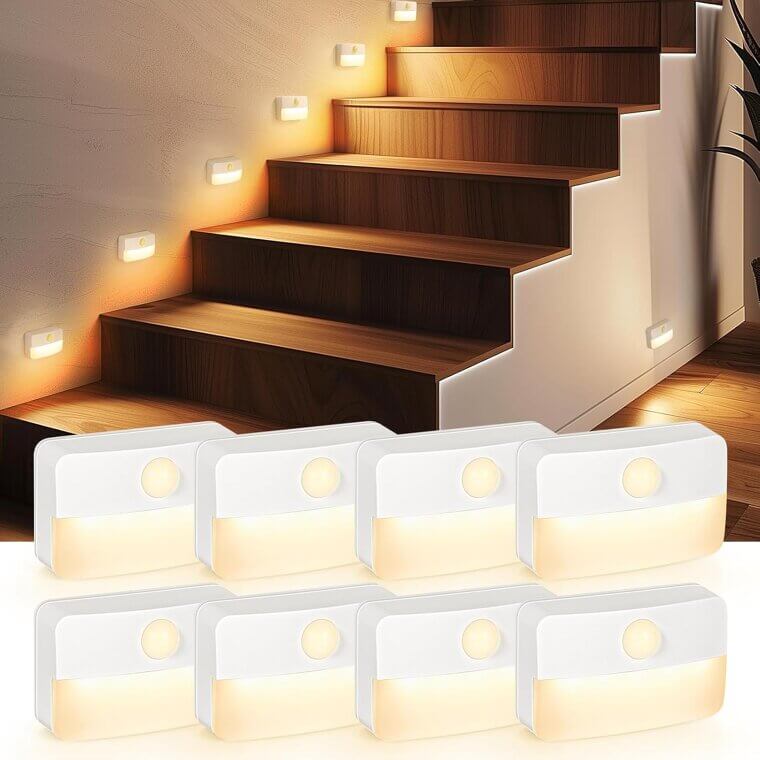 Motion Sensor Stair Lights - Illuminate Your Path Effortlessly - Enjoy 17% Off!