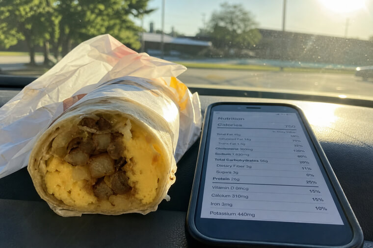 Breakfast Wraps From Fast Food Are Sodium Disasters