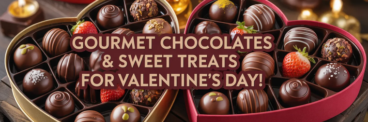 Gourmet Chocolates & Sweet Treats for Valentine’s Day! 🍫