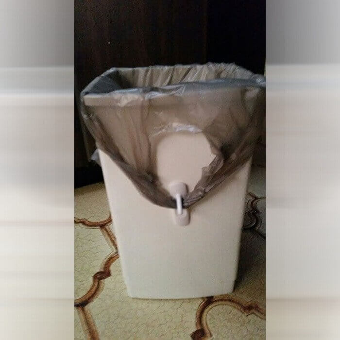 Keep Trash Bags in Place With Command Hooks