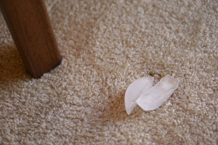 Remove Carpet Indents With Ice