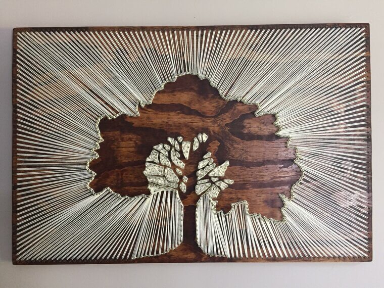 String Art Transforms Nails and Thread Into Beautiful Wall Decor