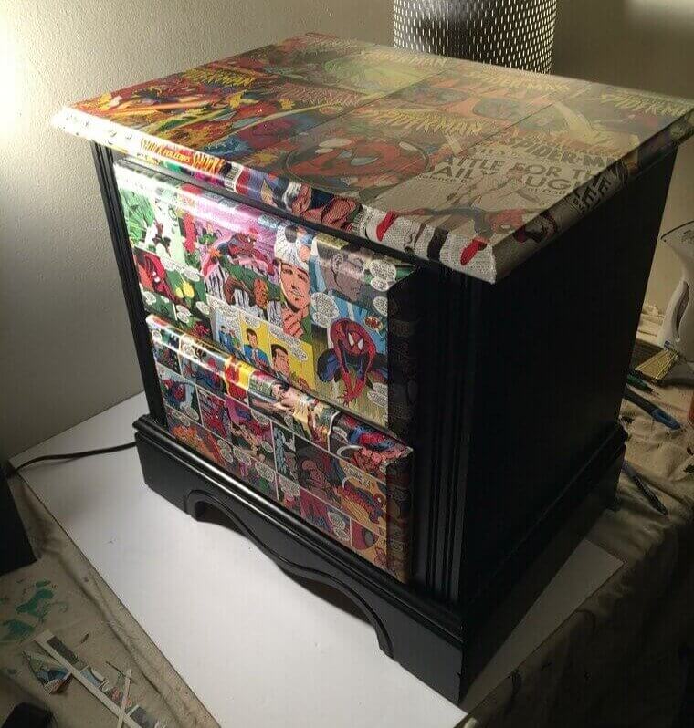Decoupage Old Furniture to Create One-Of-A-Kind Pieces