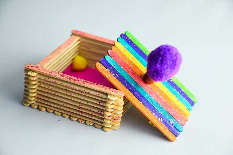 Popsicle Stick Boxes Are Both Fun and Functional