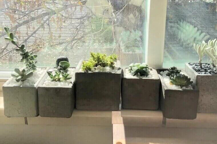 Minimalist Concrete Planters Bring a Sleek Style to Your Space