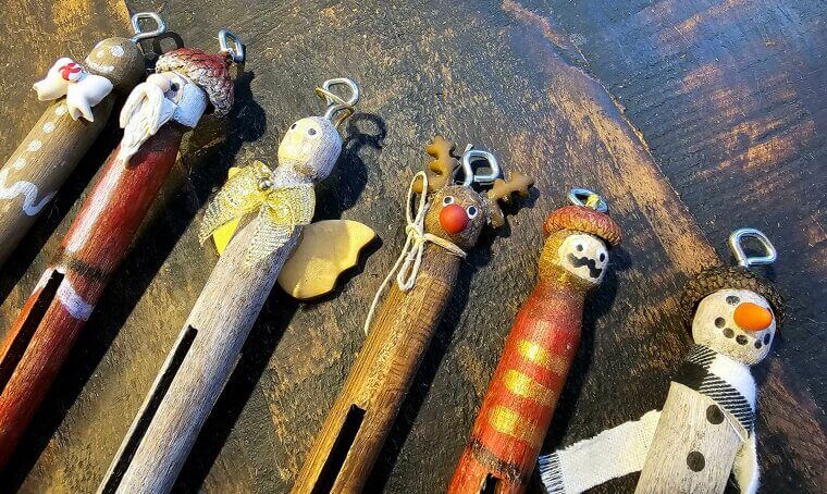 Decorated Clothes Pins That Add Flair to Laundry Day