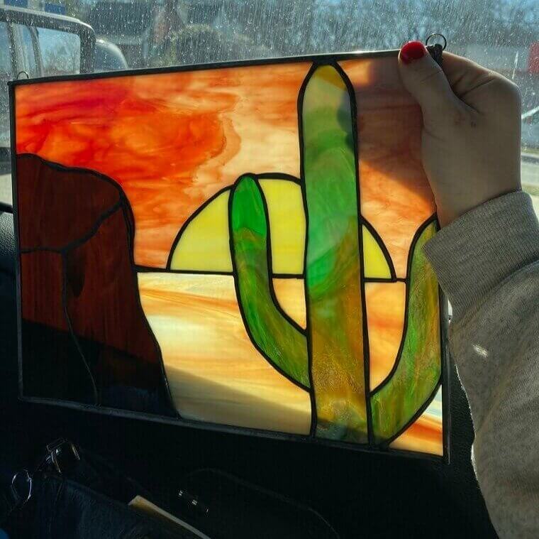 Wax Paper Stained Glass Using Broken Bits of Crayon