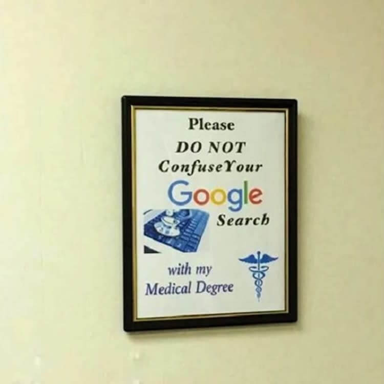 Don't Trust Web M.D.