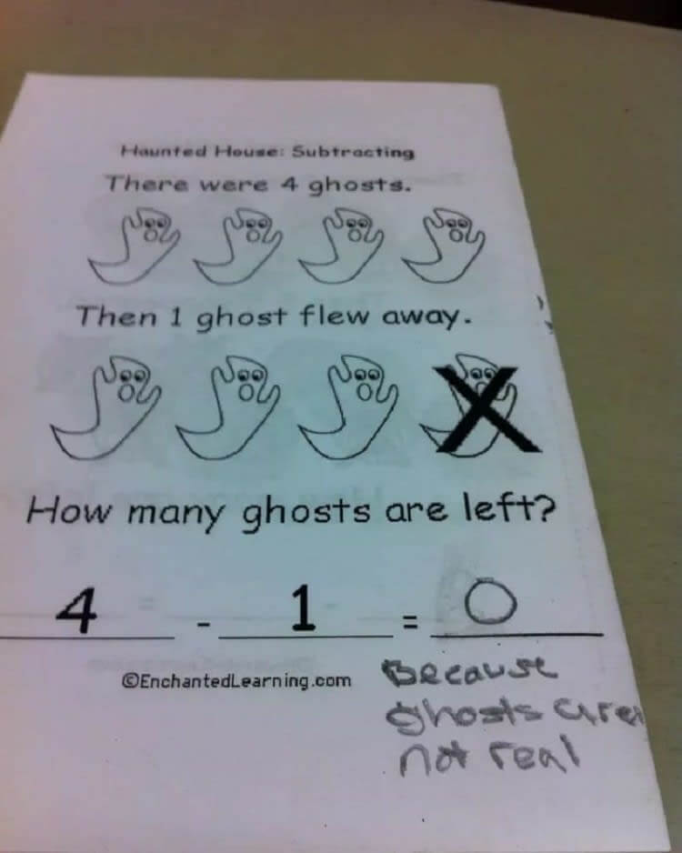 "Because Ghosts Are Not Real"
