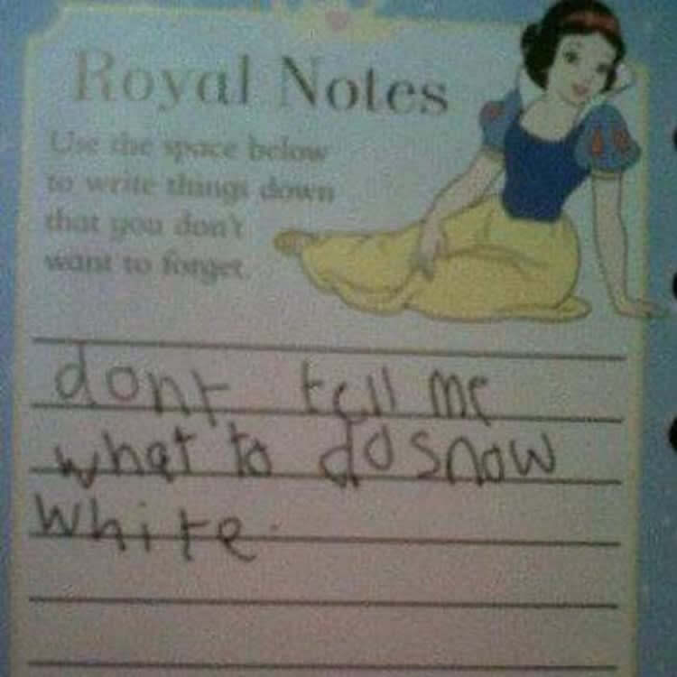 Snow White Is Bossy