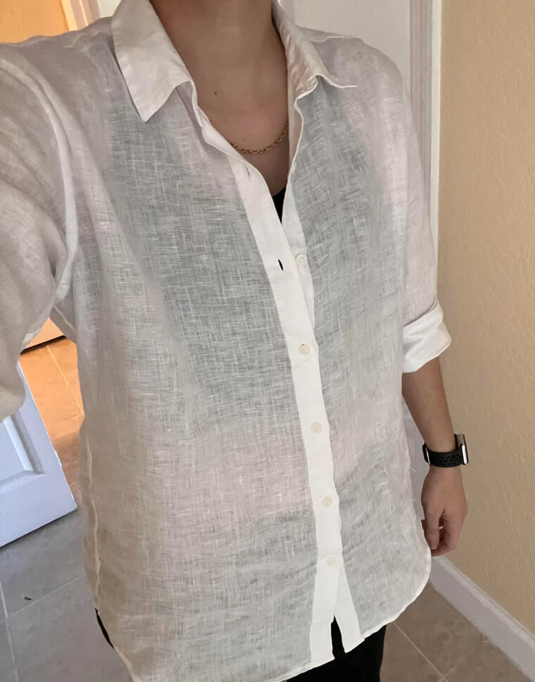 The Oversized White Linen Shirt for Summer Breeziness